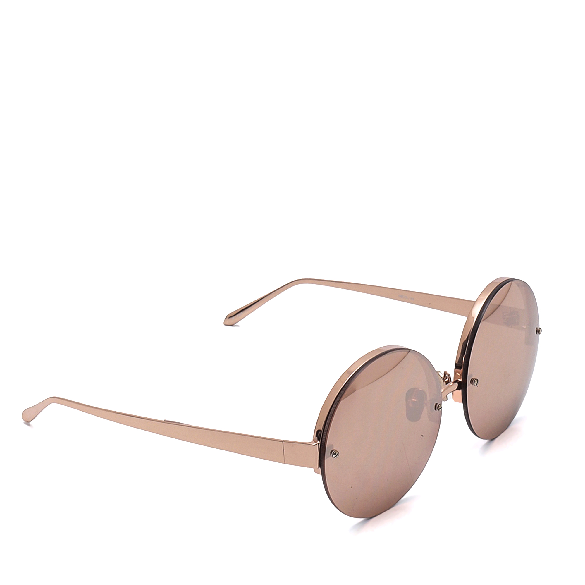 Linda Farrow - Rose Gold Round Sunglasses